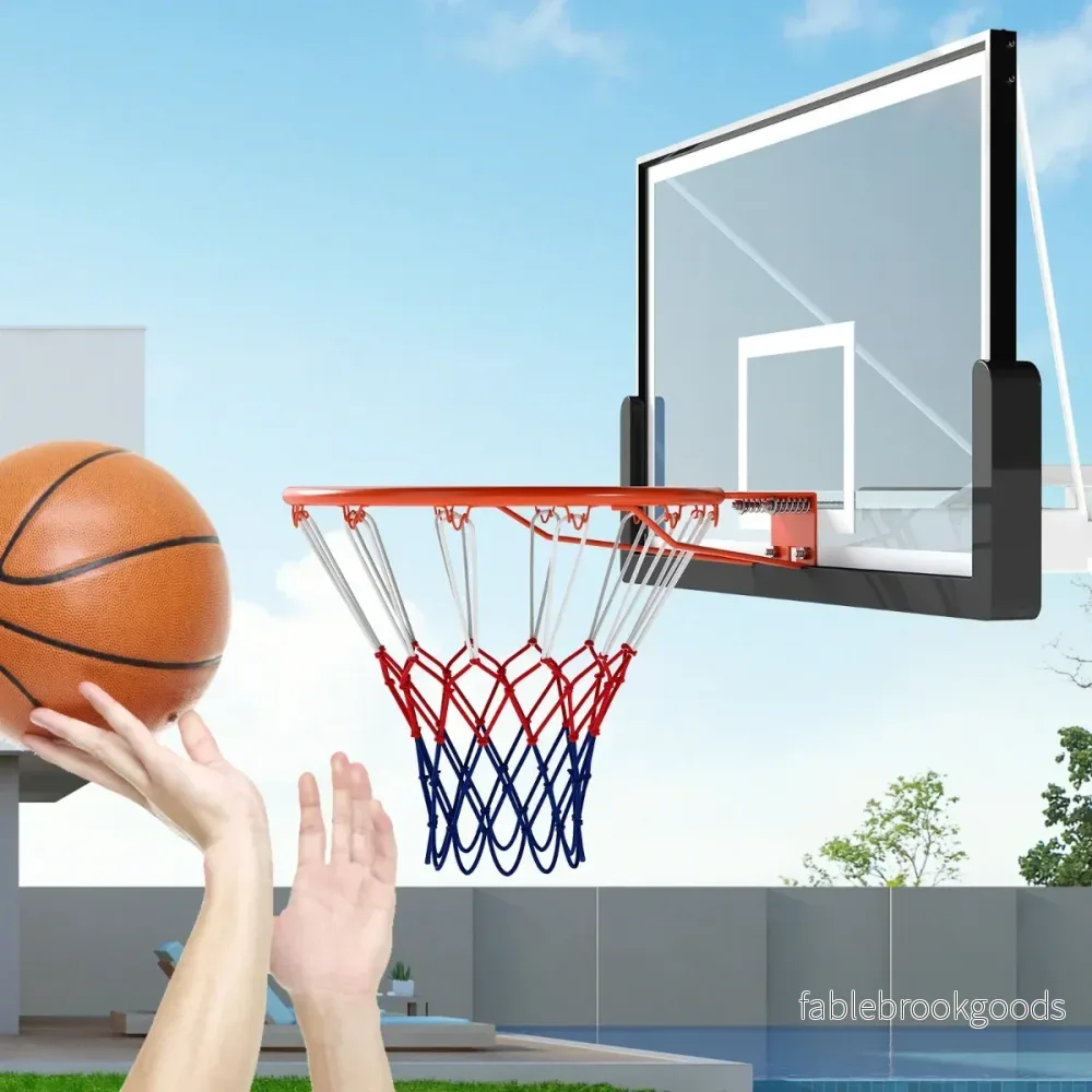 Standard – basketkorg med nät Mini för väggmontering – Ø 45 cm – Orange - Bild 3
