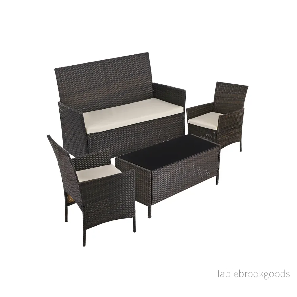 Trädgårdsmöbelset – Bekvämt och stilrent – Grå - Bild 2