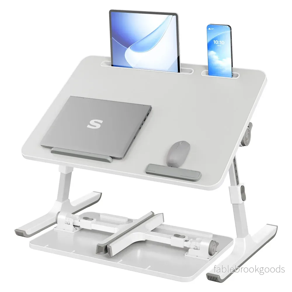 Laptoptafel – Met Lade – Voor Bed en Bank – Matzwart – 60 x 40 x 25 cm Laptoptafel – Met Lade – Voor Bed en Bank – Matzwart – 60 x 40 x 25 cm