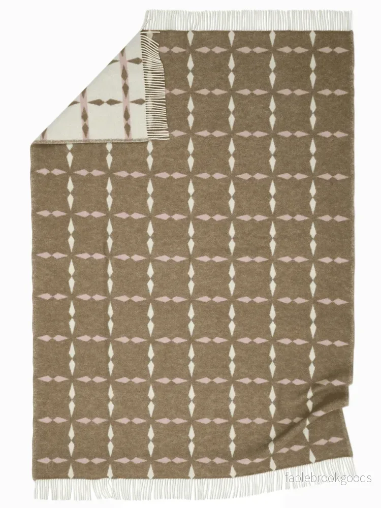 Pläd Tile Rosa