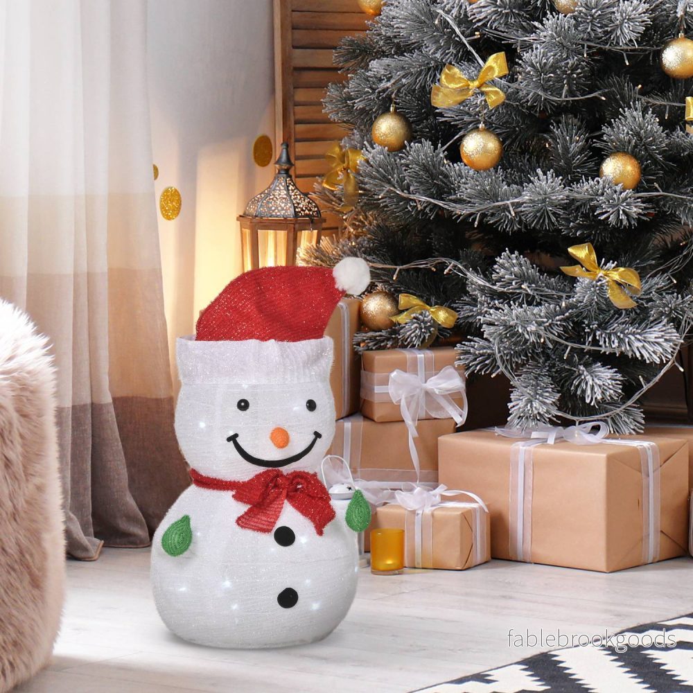 Snowman Juldekoration med LED-lampor, väderbeständig - Bild 2