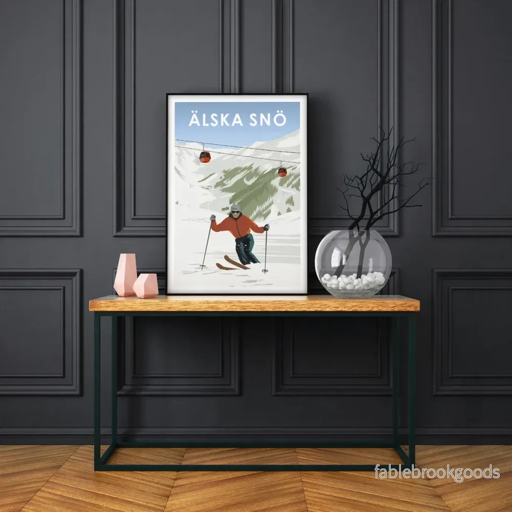Älska Snö - Skidåkare poster - Bild 2