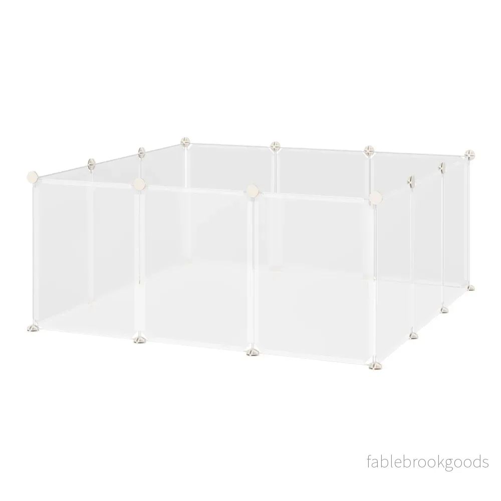 Litet husdjursnät, 12 paneler, 105x105x45 cm Litet husdjursnät, 12 paneler, 105x105x45 cm