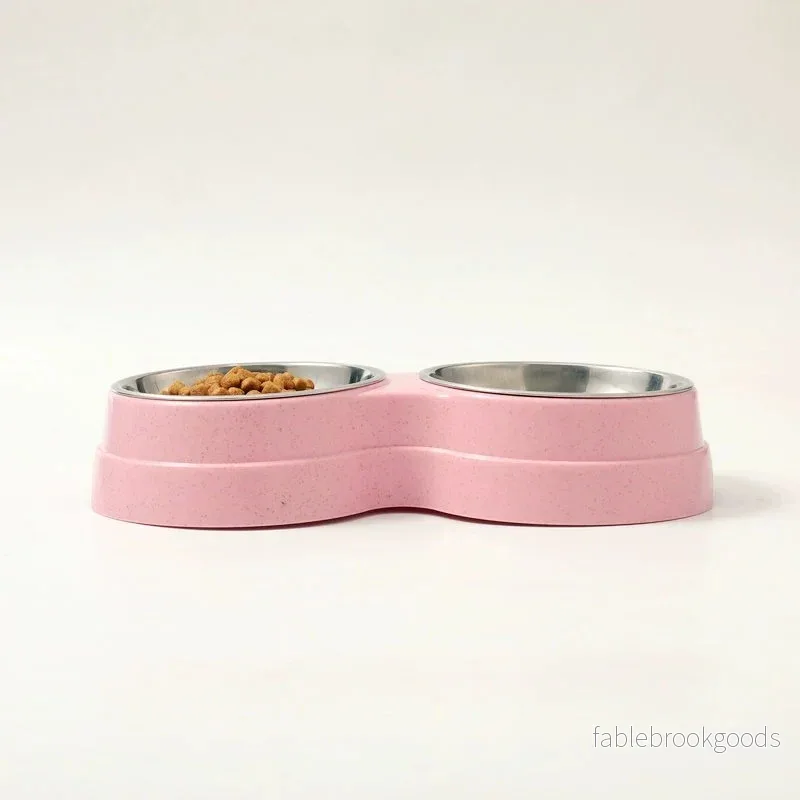 Dubbelskål Hund & Katt – Everyday | Rostfritt Stål med Plastbas - Bild 2