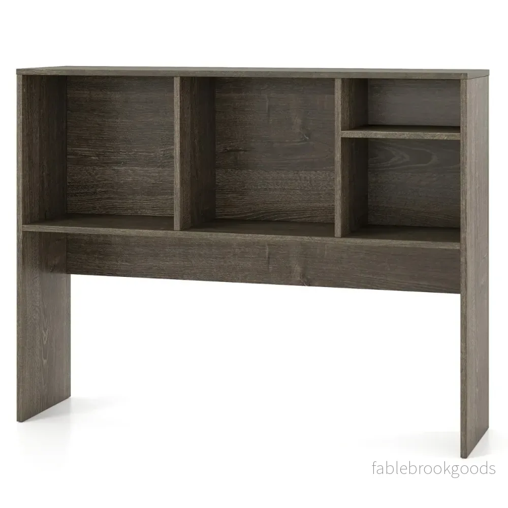 Skrivbords – hyllor med fack – 4 94 x 25 x 73 cm – Brun