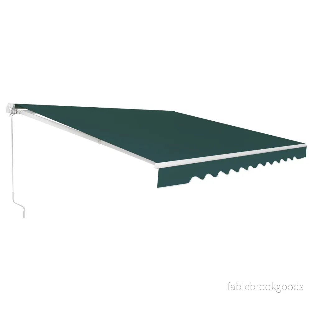 Markis – med vev balkong solskydd för – 360 x 300 cm – Grön - Bild 2