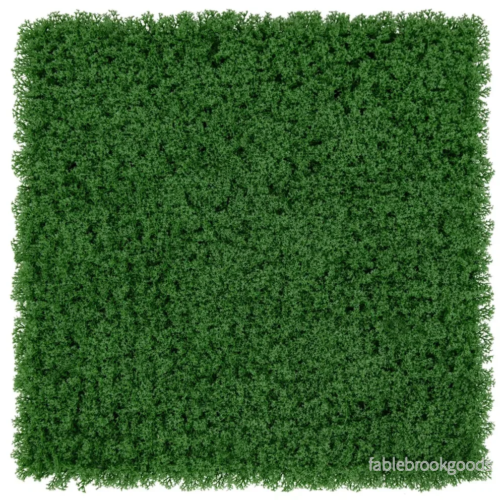 st – Växtvägg konstgjord mossavägg anslutbar – 12 50,5 x 50,5 cm – Mörkgrön