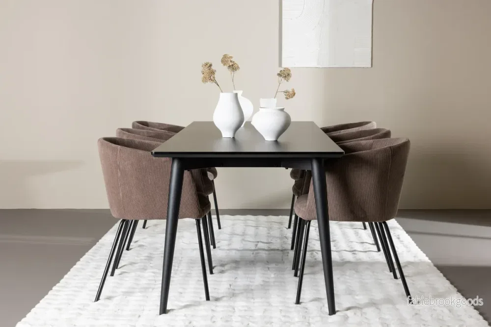 Berit & Ellis Matgrupp Brun/Svart | Venture Home
