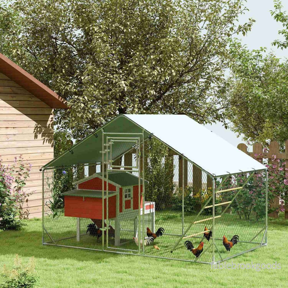 Chicken Coop stålkapsling, 300x200x195 cm, UV-överdrag - Bild 2
