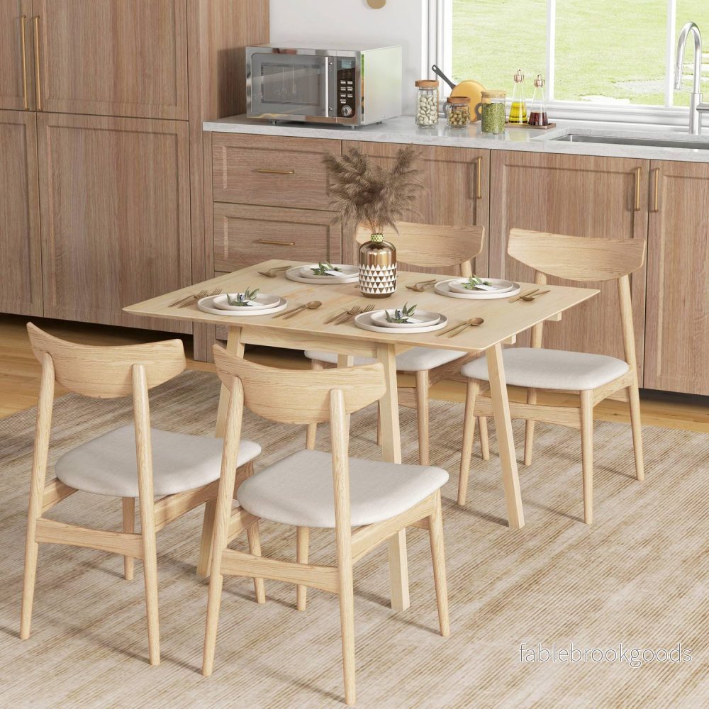Träfällbart matbord, 2-4 platser, små utrymmen - Bild 2