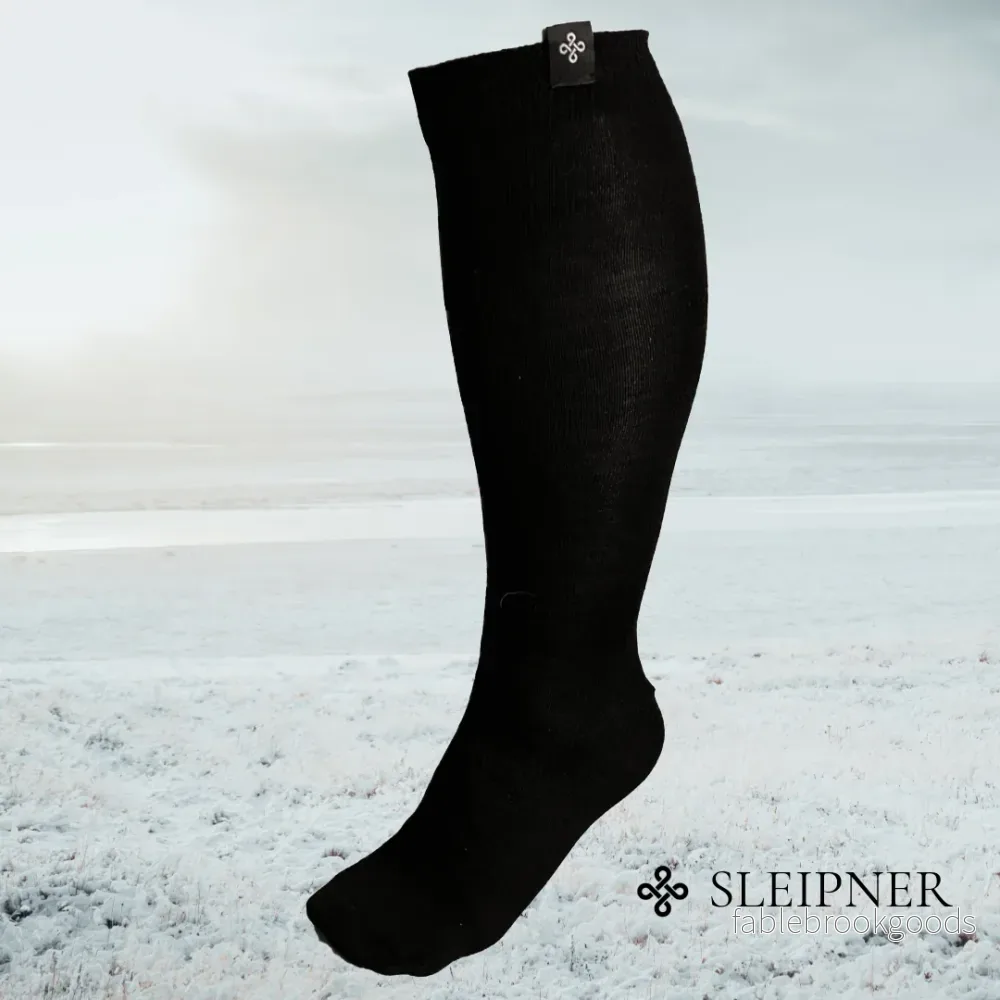 Ridstrumpa Sleipner Merinoull Svart Ridstrumpa Sleipner Merinoull Svart