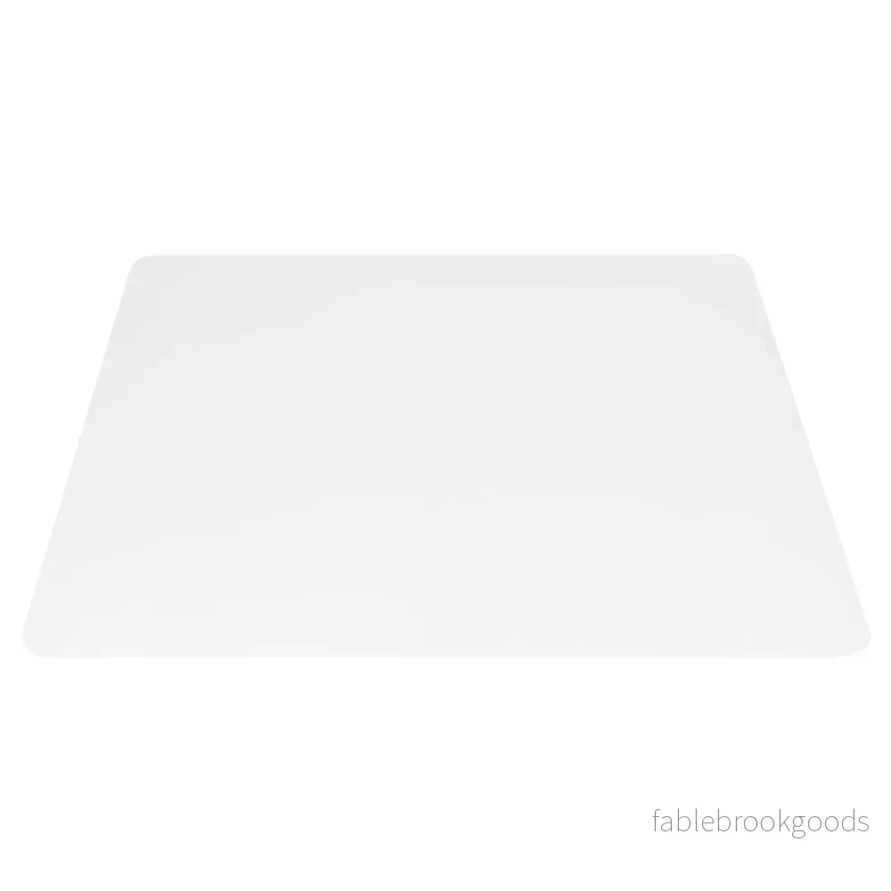 Kontorsstolsunderlägg – Transparent PVC golvskyddsmatta – 180 x 160 cm – Genomskinlig
