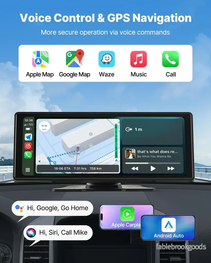 10" Trådlös CarPlay‑skärm - Bild 3