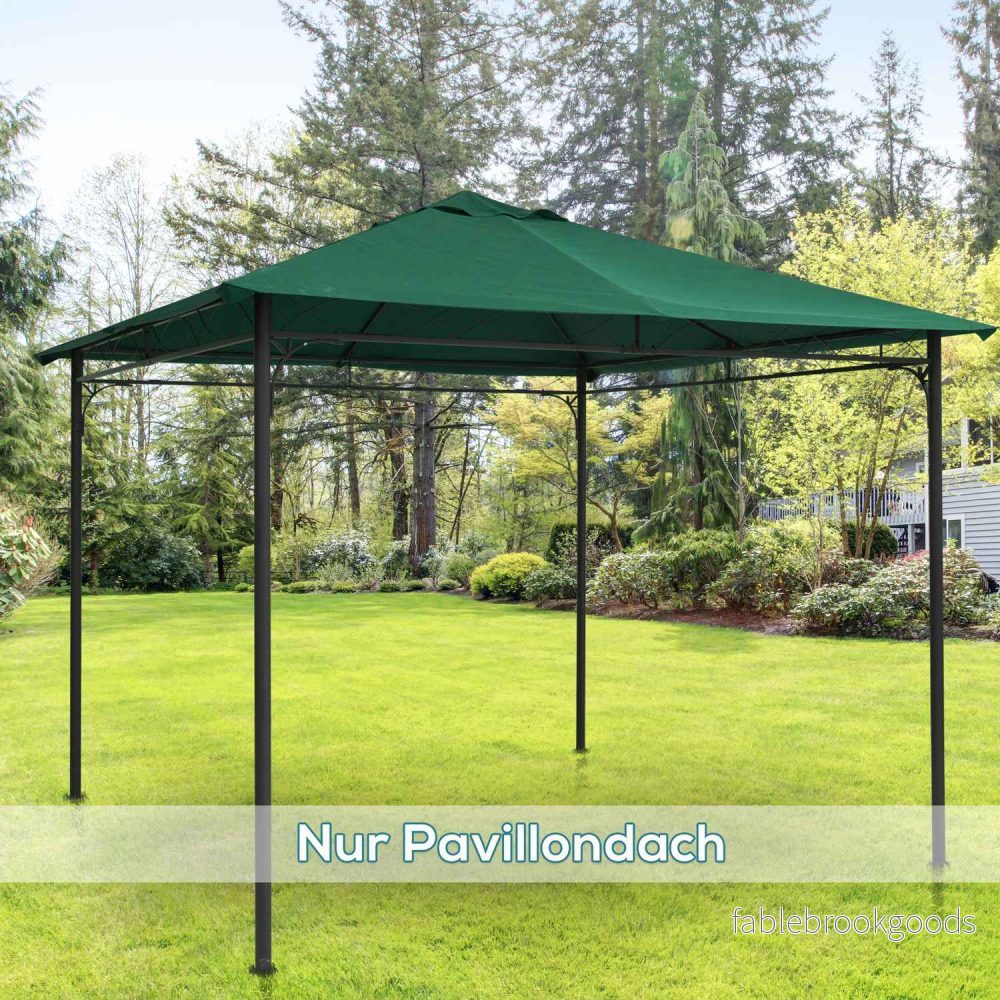 Grön polyestergazebo takbyte, 2,98 x 2,95 M - Bild 2