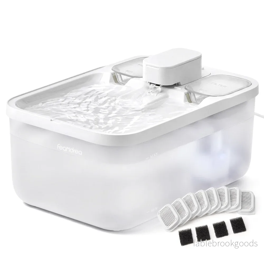 Kattenfontein – 4,5 Liter – Fluisterstil – 12 Filters – Wit Kattenfontein – 4,5 Liter – Fluisterstil – 12 Filters – Wit