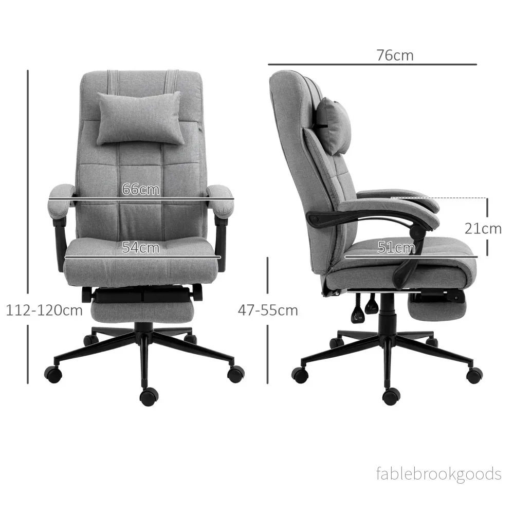 Kontorsstol med kudde armstöd, justerbar och vridbar - Bild 3