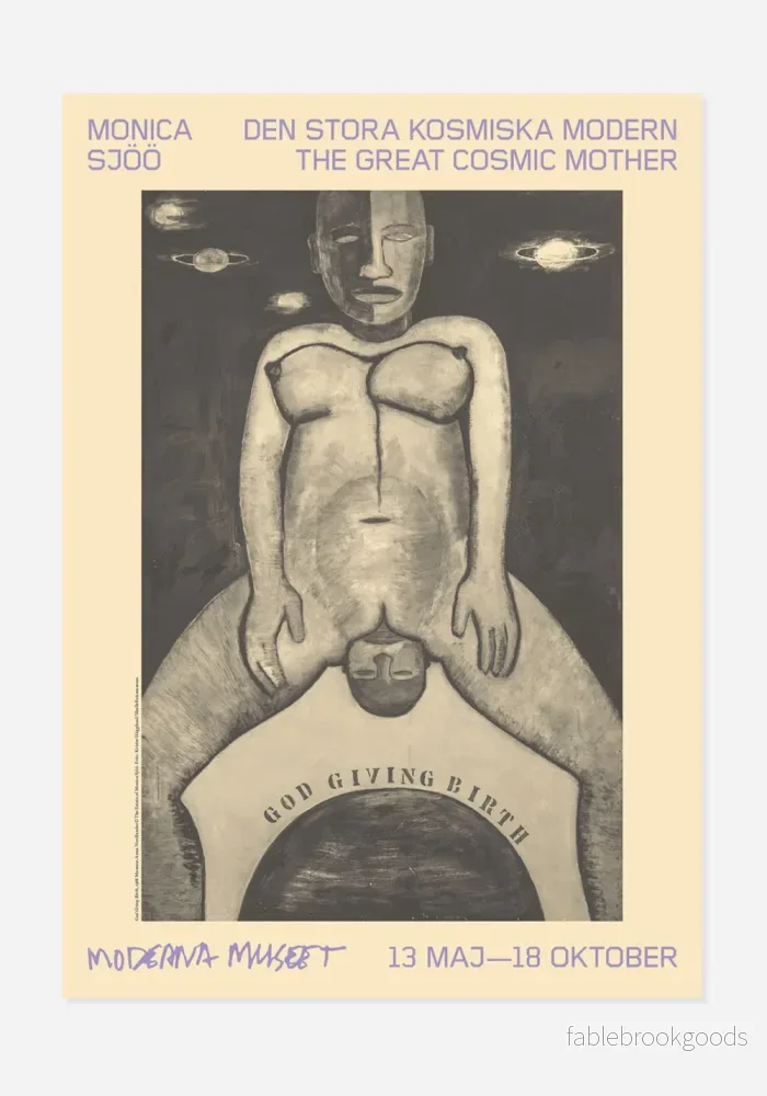 Poster, Monica Sjöö, God Giving Birth Poster, Monica Sjöö, God Giving Birth