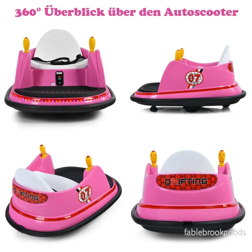6V – barnbil med fjärrkontroll graders svängcirkel – 360 57 x 75 x 42 cm – Rosa - Bild 2