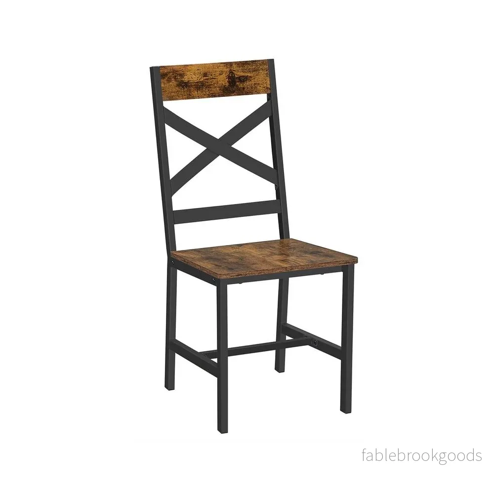 Matsalsstolar – Ergonomiska och stilrena – Vintage brun-svart Matsalsstolar – Ergonomiska och stilrena – Vintage brun-svart