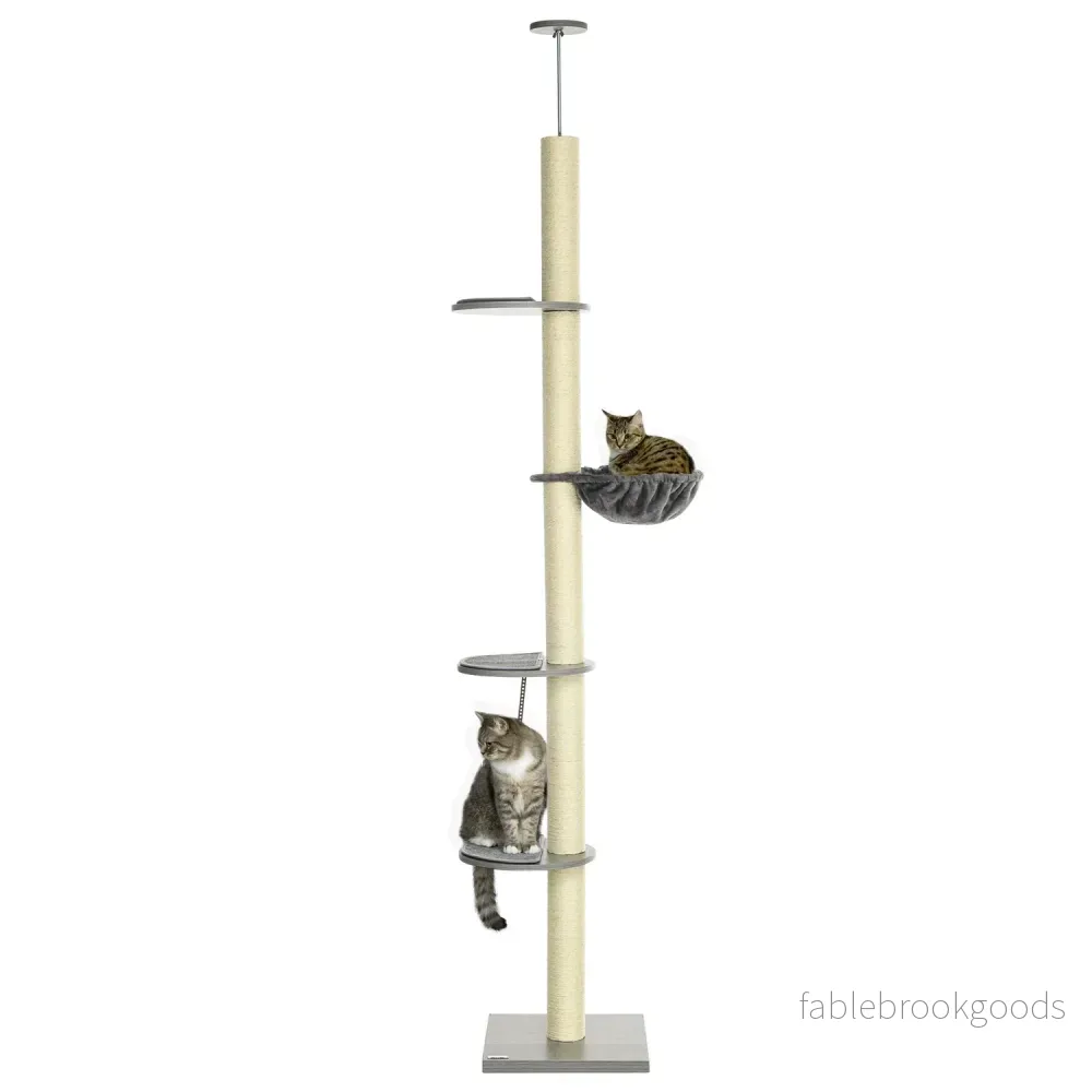 Justerbar takskrapstolpe, 230-250 cm, grå/kräm Justerbar takskrapstolpe, 230-250 cm, grå/kräm