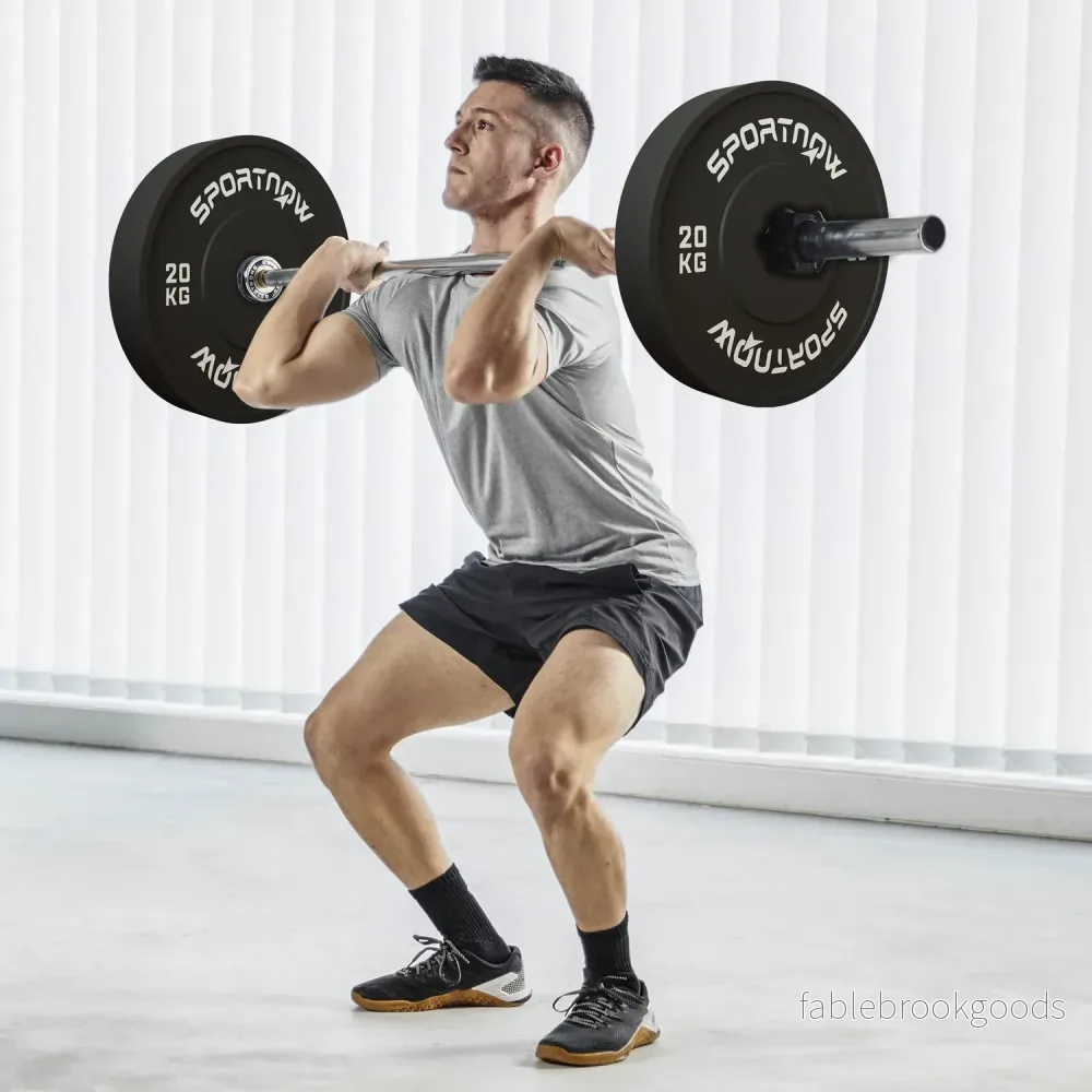Ett par 20 kg hantelvikter, svart, 50 mm hål - Bild 2