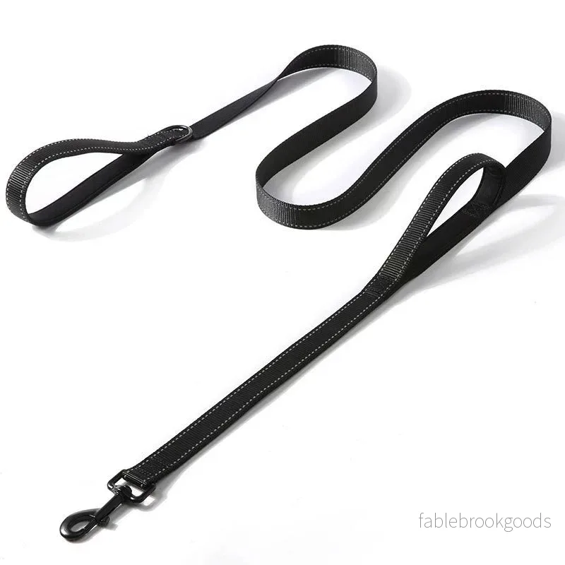 Hundkoppel Dubbelhandtag | med Reflex för Vardagspromenader | Active