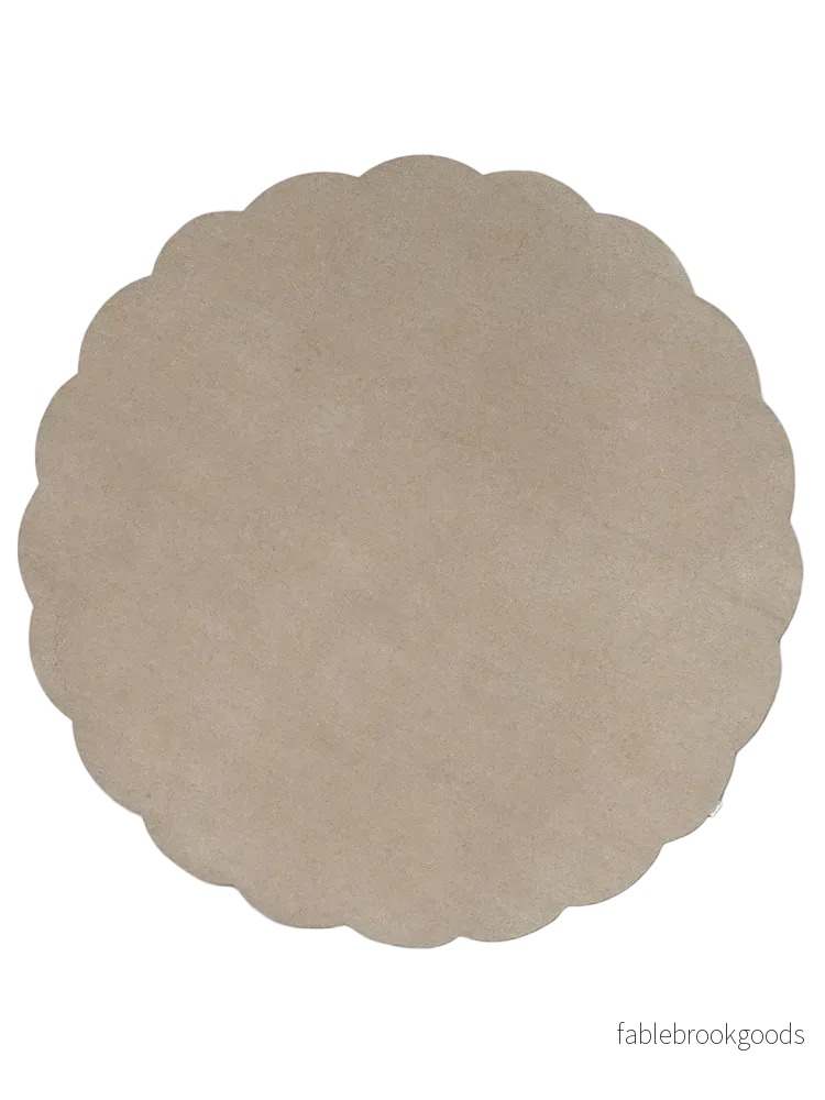 Måttanpassad Matta Shell Beige Rund