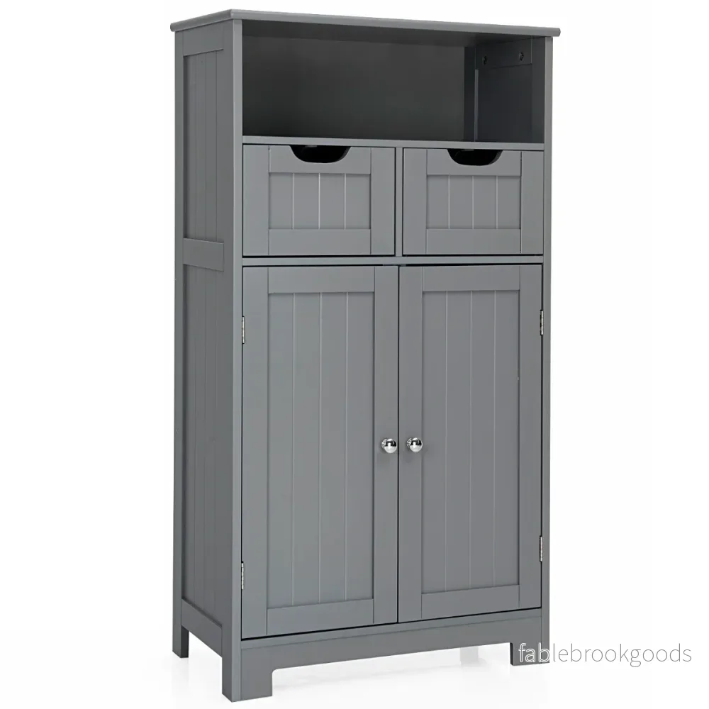 Fristående – skåp med lådor för kök Badrum – 60 x 30 x 109 cm – Grå - Bild 2