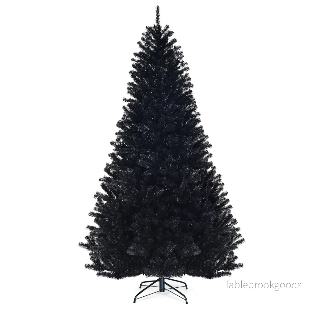 Konstgjord – julgran Juldekorationsgran – 225 cm – Svart