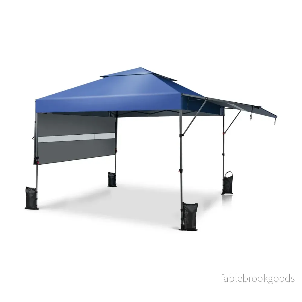 Solskyddstält – Fällbart kapelltält – 300 x 537 x 270-290 cm – Blå