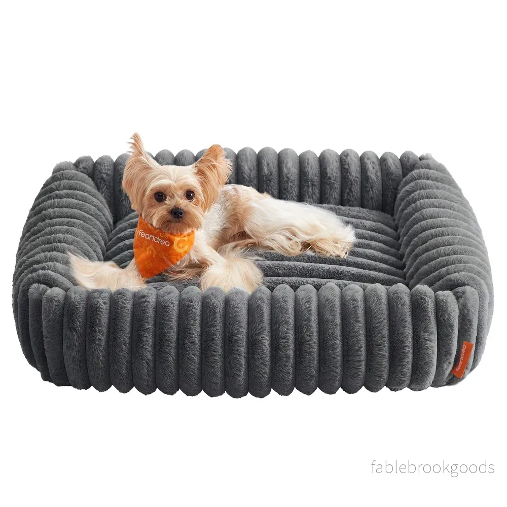 Orthopedische Hondenmat – 71 x 55 cm – Wasbaar – Zacht Pluche – Loodgrijs Orthopedische Hondenmat – 71 x 55 cm – Wasbaar – Zacht Pluche – Loodgrijs